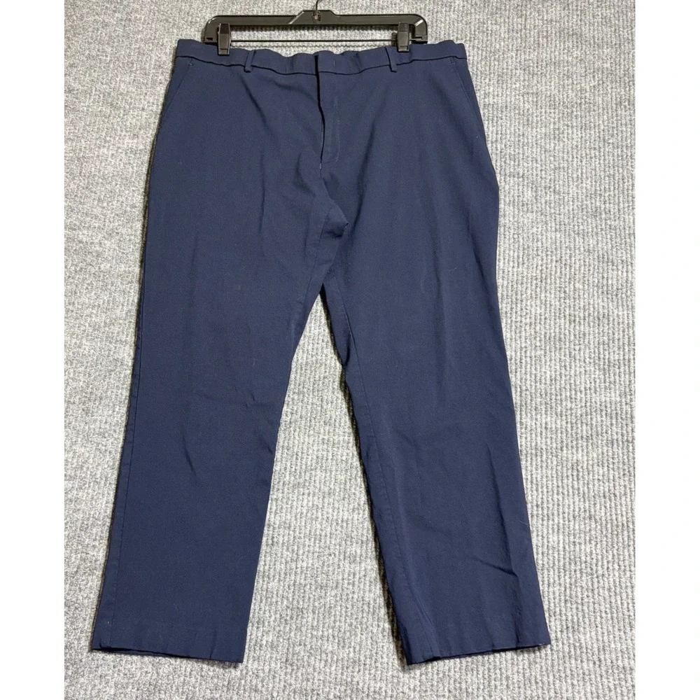 Tommy Hilfiger Mens Navy Blue Stretch Chino Dress Pants 40W x 30L PO 4900117102